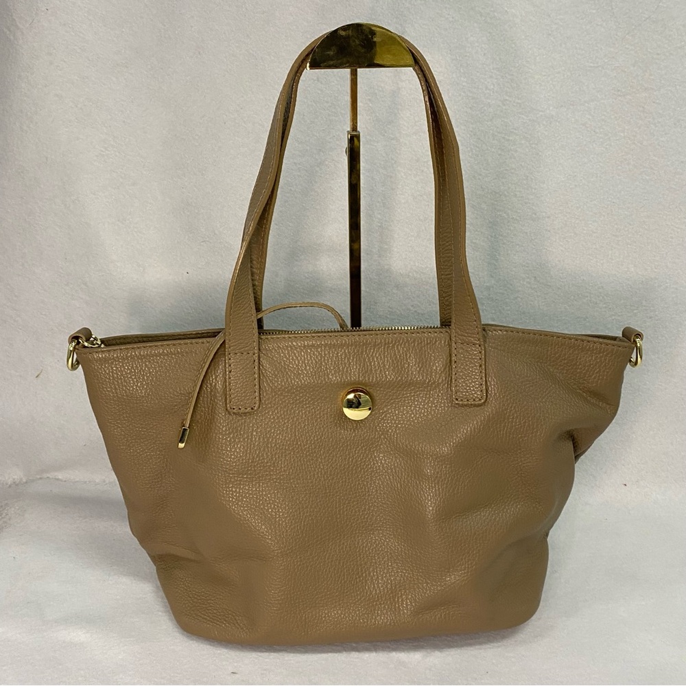 Valentina Fiore Leather Shopper Tote